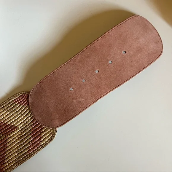 NWT Sézane Pink and Tan Carlie Belt - Picture 3 of 10